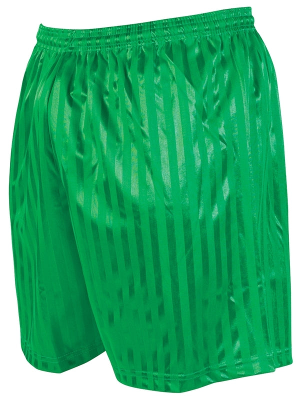 Precision Striped Continental Football Shorts Adult - Green 30"-32" (S)