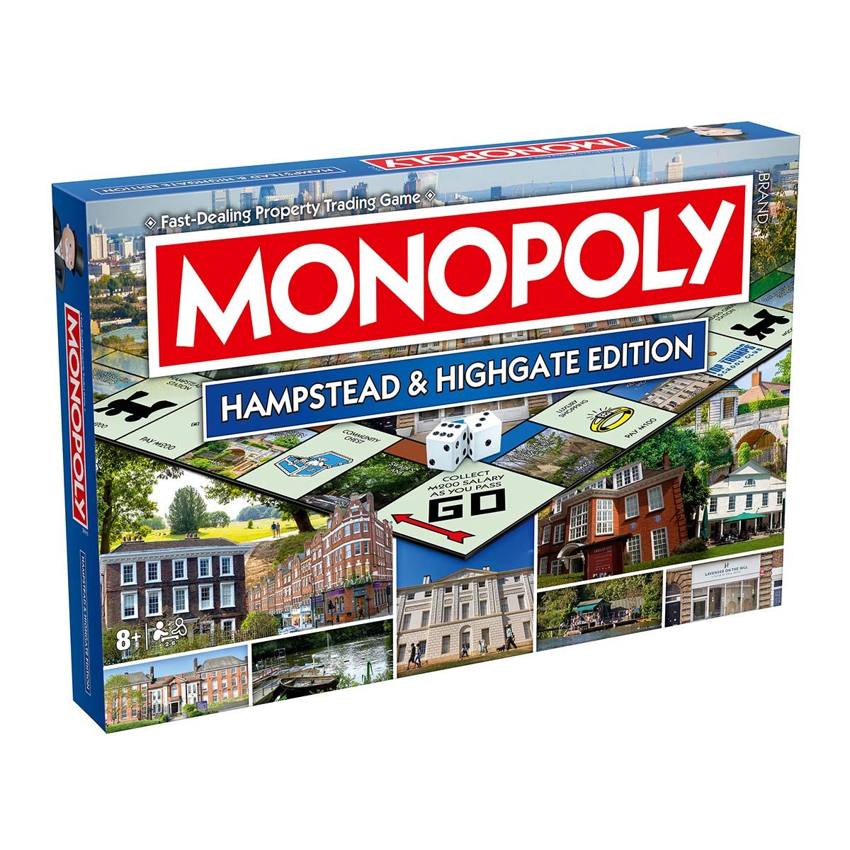 Winning Moves Monopoly Community: Hampstead & Highgate Board Game