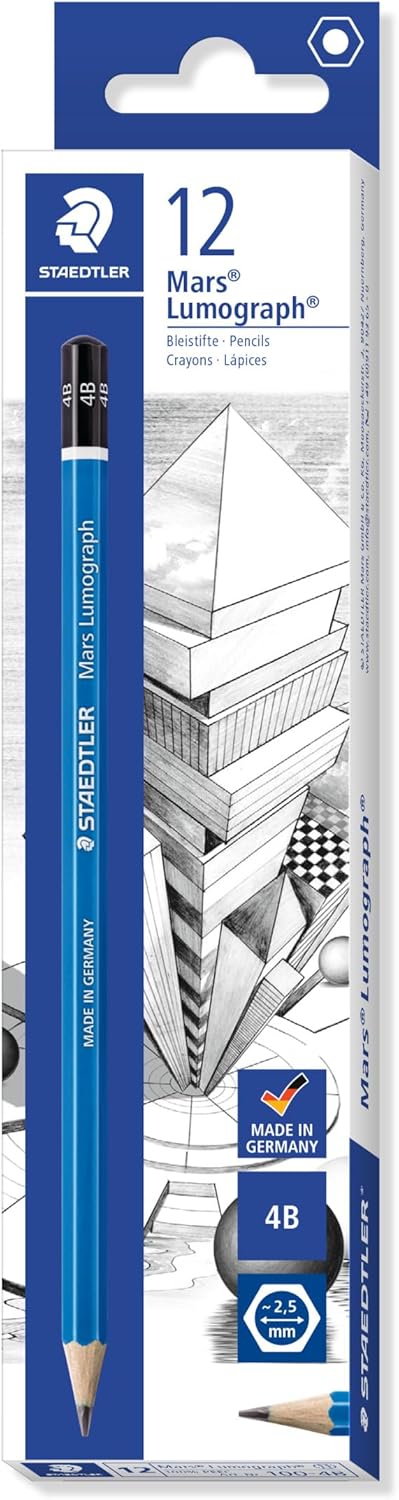 Staedtler Mars Lumograph Pencil 4B (12pk)