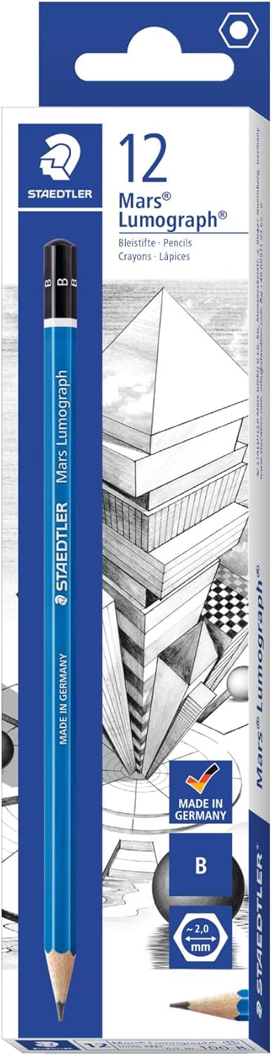 Staedtler Mars Lumograph Pencil B (12pk)
