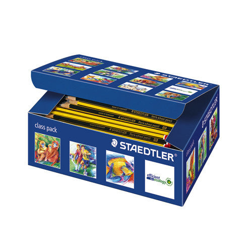 Staedtler Noris 121-HB Yellow/Black Pencil HB Class Pack (600pk)