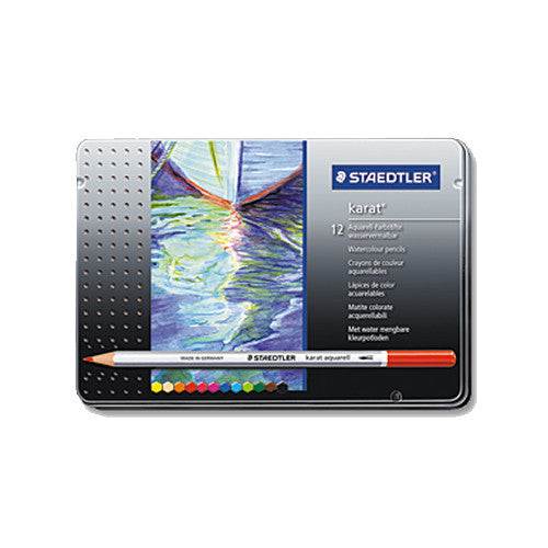 Staedtler Karat Aquarell Watercolour Pencils (Tin of 12)
