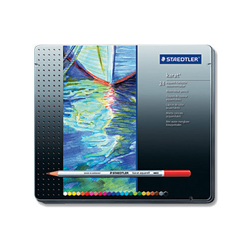 Staedtler Karat Aquarell Watercolour Pencils (Tin of 24)