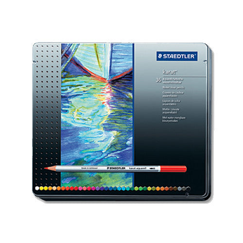 Staedtler Karat Aquarell Watercolour Pencils (Tin of 36)