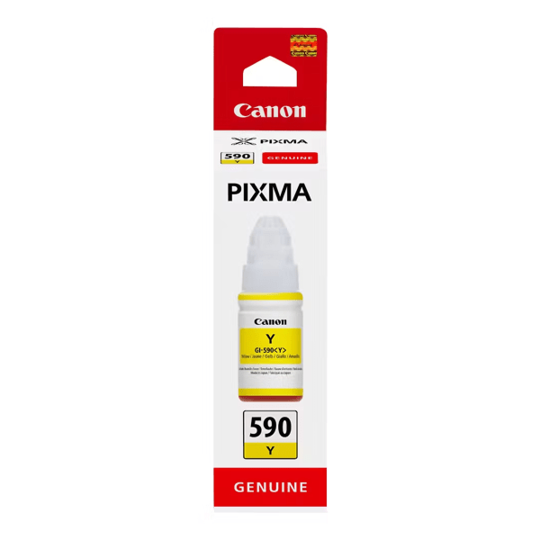 Canon GI-590Y Yellow Standard Capacity Ink Bottle 70ml for Pixma G1500/G2500/G3500/G4500