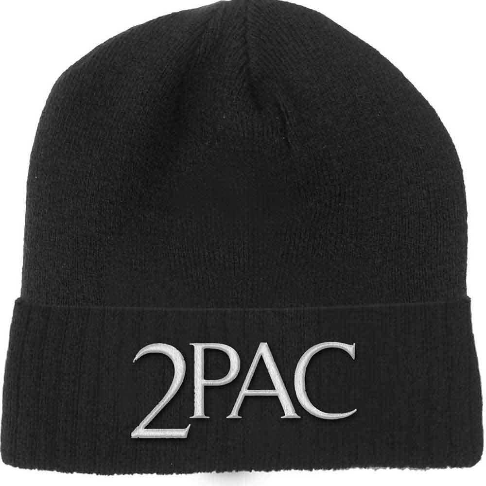 Tupac Unisex Beanie Hat Logo Black