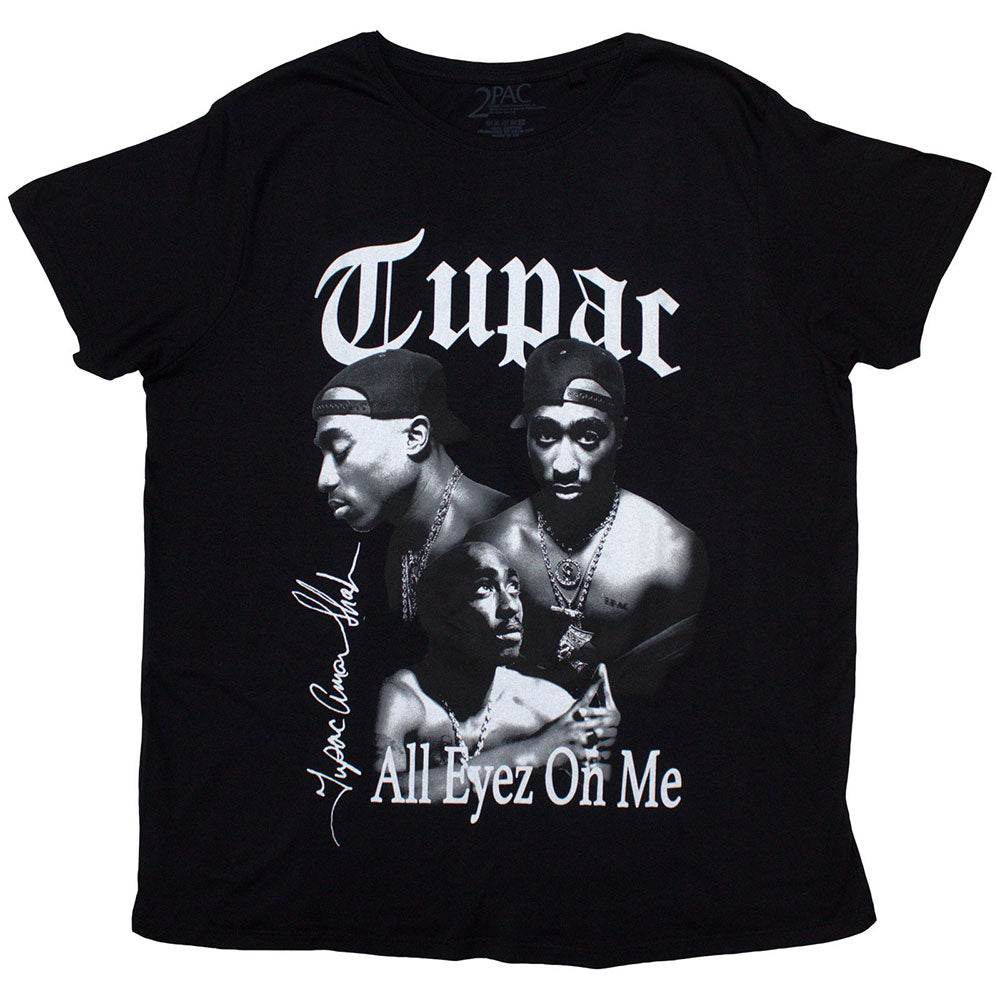 Tupac Unisex T-Shirt All Eyez B&W Black (L)