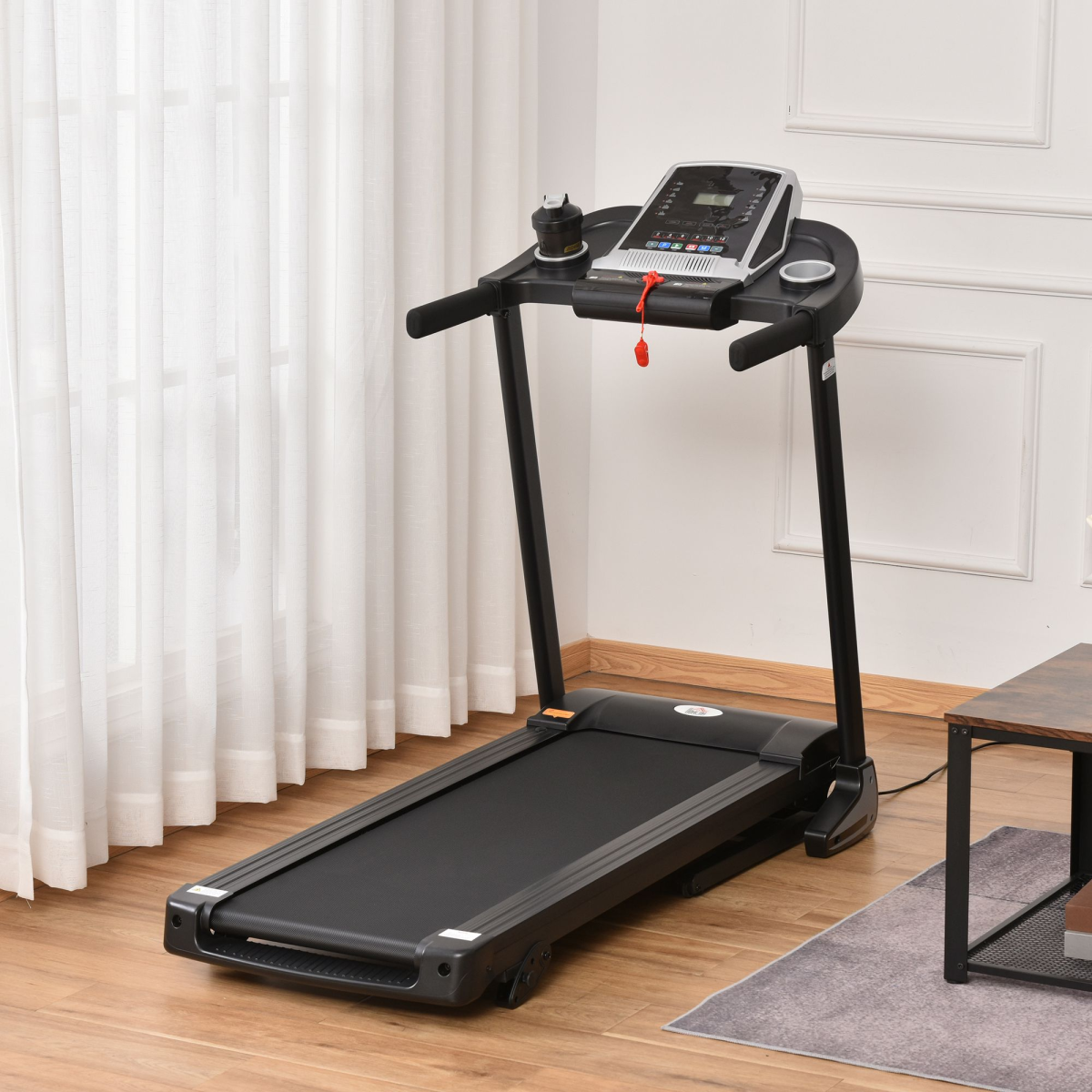 Folding 12km/h Electric Treadmill Running Machine Incline LED Display