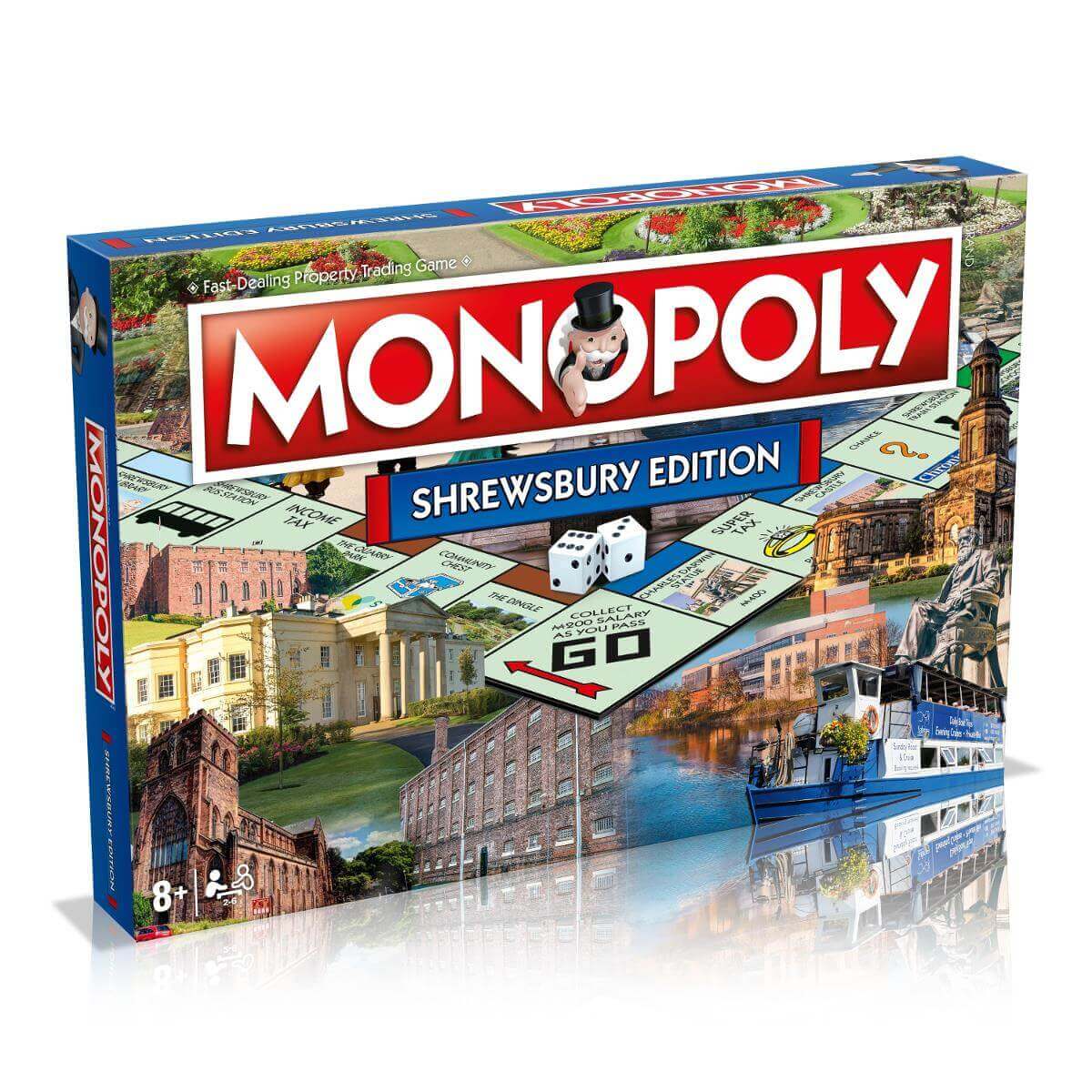 Winning Moves Monopoly Community: Shrewsbury Board Game
