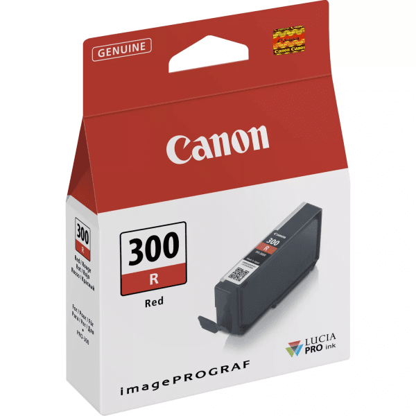 Canon PFI-300R Red Standard Capacity Ink Cartridge 14ml for imagePROGRAF Pro 300
