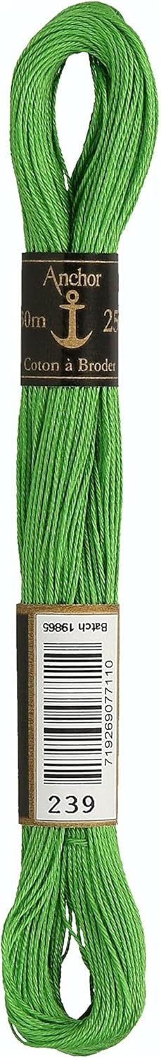 Anchor Coton à Broder 25 Embroidery Thread 30m Skein Green (0239)