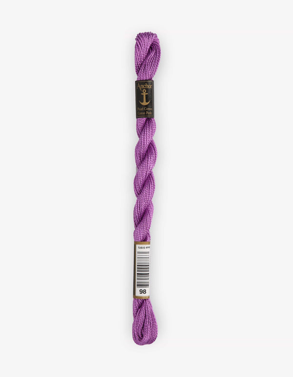 Anchor Pearl Cotton 5 Embroidery Thread 5g - Purple (0098)