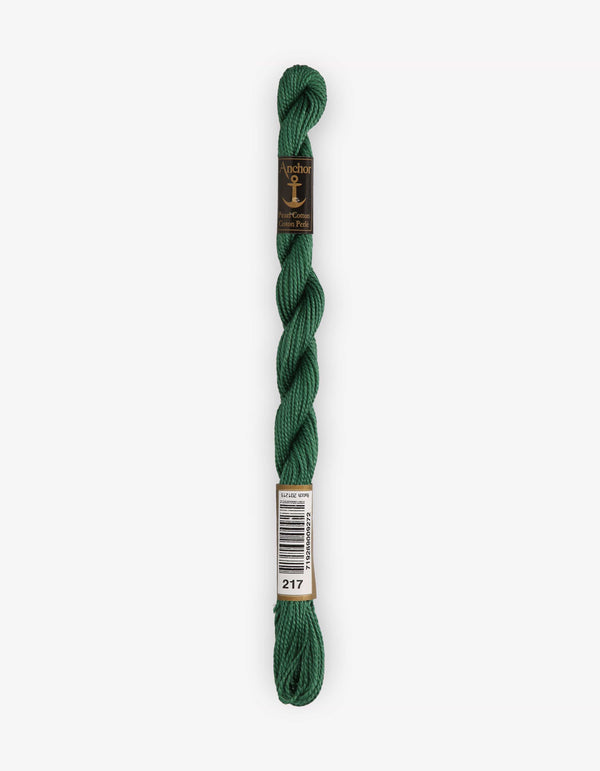 Anchor Pearl Cotton 5 Embroidery Thread 5g - Green (0217)
