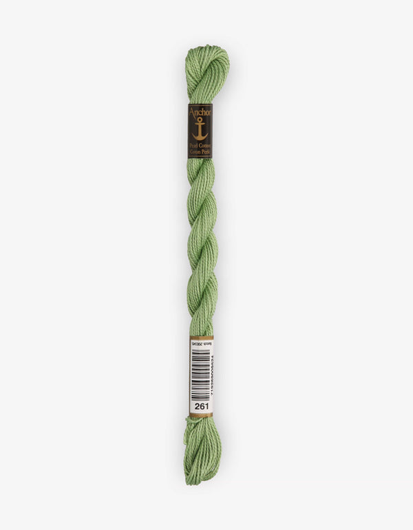 Anchor Pearl Cotton 5 Embroidery Thread 5g - Green (0261)