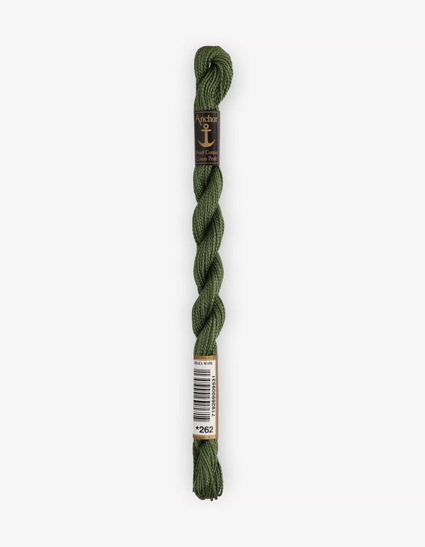 Anchor Pearl Cotton 5 Embroidery Thread 5g - Green (0262)