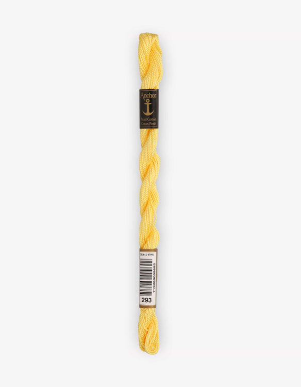 Anchor Pearl Cotton 5 Embroidery Thread 5g - Yellow (0293)