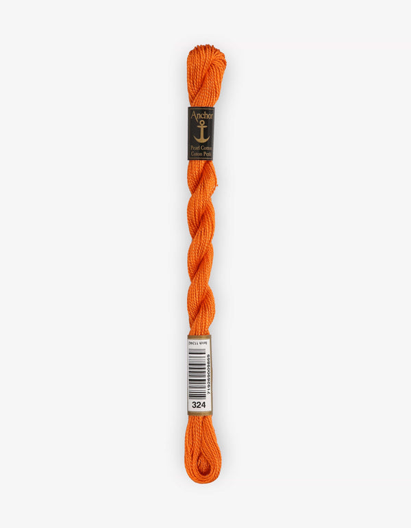 Anchor Pearl Cotton 5 Embroidery Thread 5g - Orange (0324)