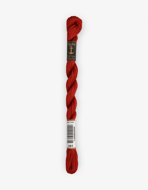 Anchor Pearl Cotton 5 Embroidery Thread 5g - Red (0341)