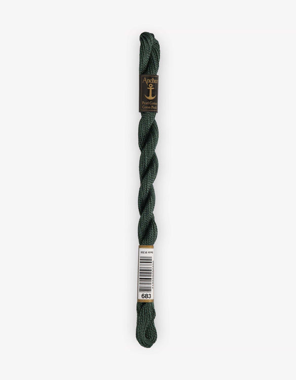 Anchor Pearl Cotton 5 Embroidery Thread 5g - Green (0683)