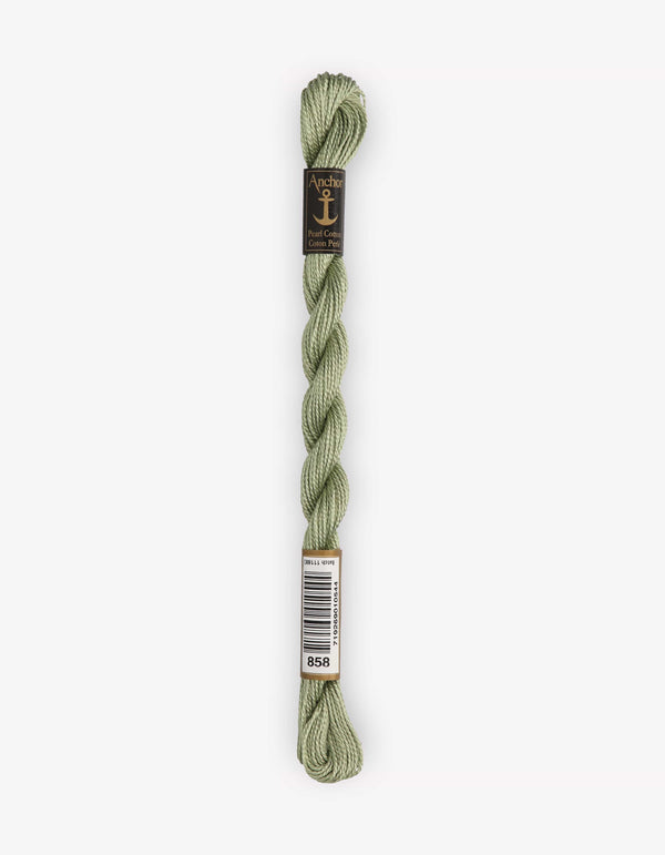 Anchor Pearl Cotton 5 Embroidery Thread 5g - Green (0858)