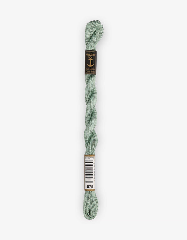 Anchor Pearl Cotton 5 Embroidery Thread 5g - Green (0875)