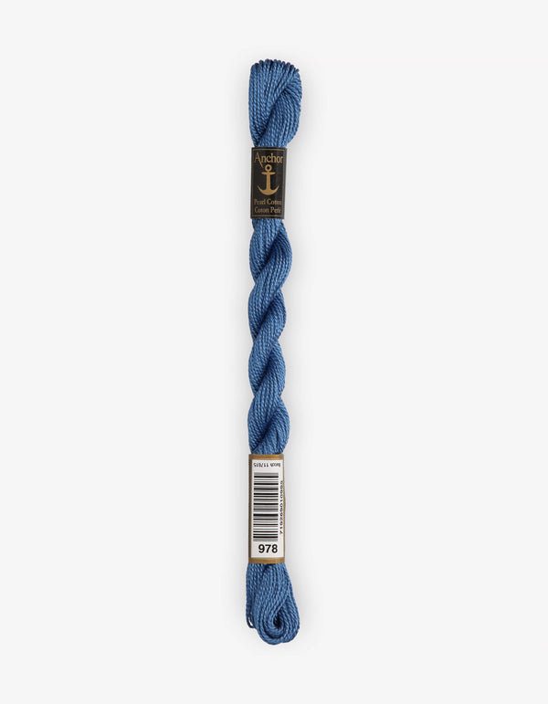 Anchor Pearl Cotton 5 Embroidery Thread 5g - Blue (0978)