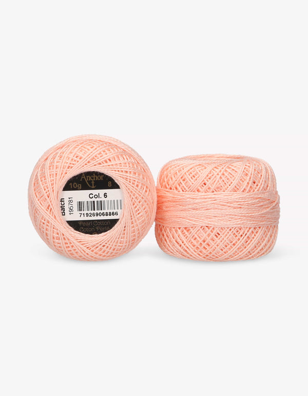 Anchor Pearl Cotton 8 Embroidery Thread 10g Ball - Pink (0006)