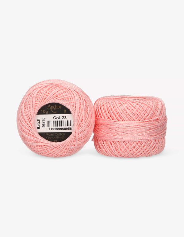Anchor Pearl Cotton 8 Embroidery Thread 10g Ball - Red (0022)