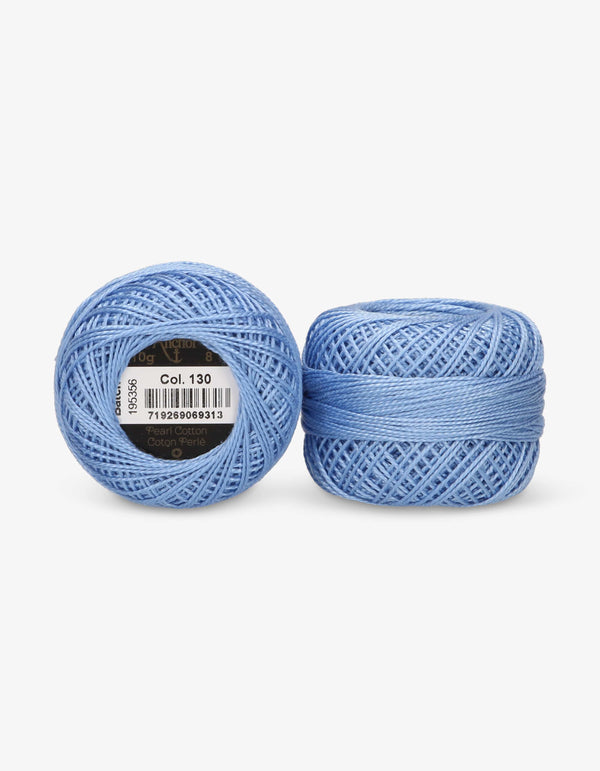 Anchor Pearl Cotton 8 Embroidery Thread 10g Ball - Blue (0130)