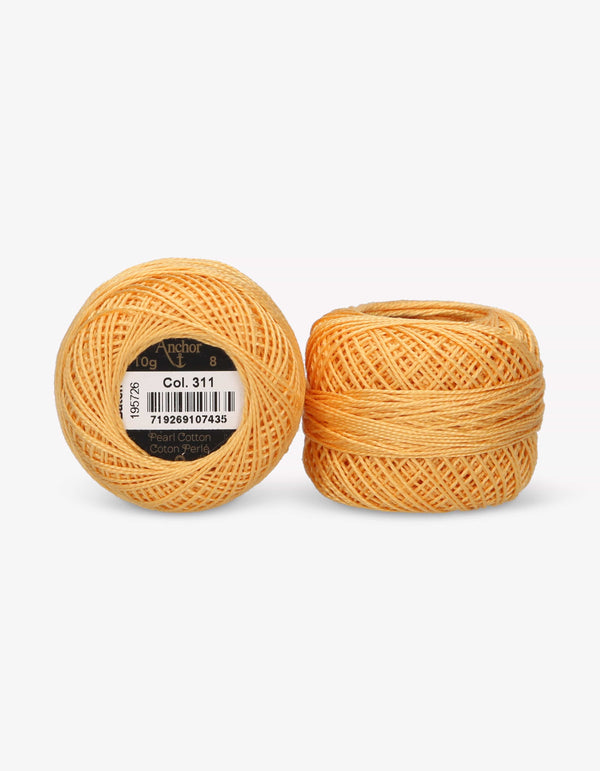 Anchor Pearl Cotton 8 Embroidery Thread 10g Ball - Orange (0311)