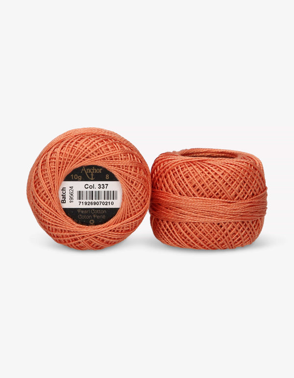 Anchor Pearl Cotton 8 Embroidery Thread 10g Ball - Pink (0337)