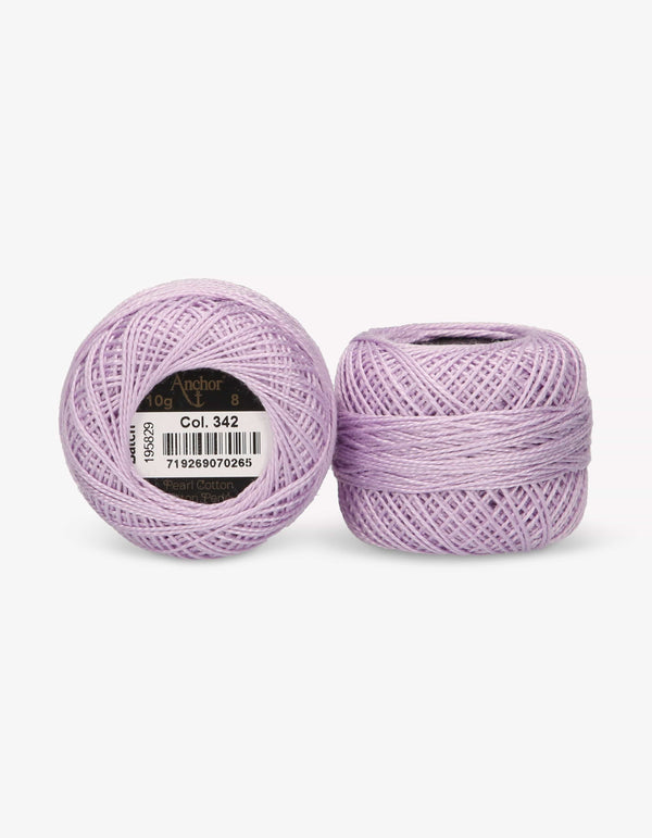 Anchor Pearl Cotton 8 Embroidery Thread 10g Ball - Purple (0342)