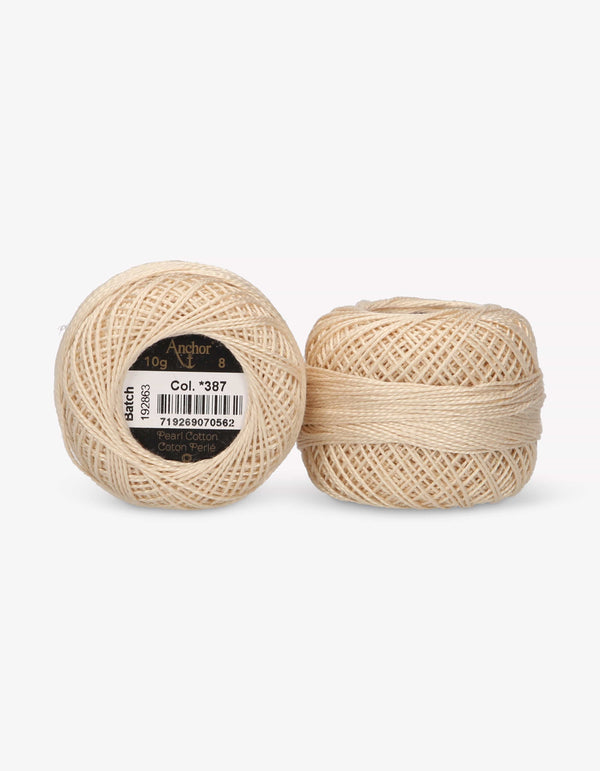 Anchor Pearl Cotton 8 Embroidery Thread 10g Ball - Brown (0387)