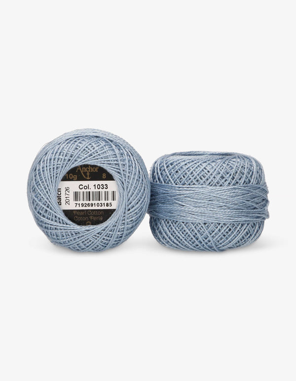 Anchor Pearl Cotton 8 Embroidery Thread 10g Ball - Blue (1033)