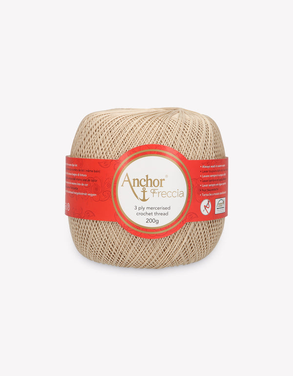Anchor Freccia 16 Crochet Yarn 3ply 200g Ball - Beige Brown (0286)