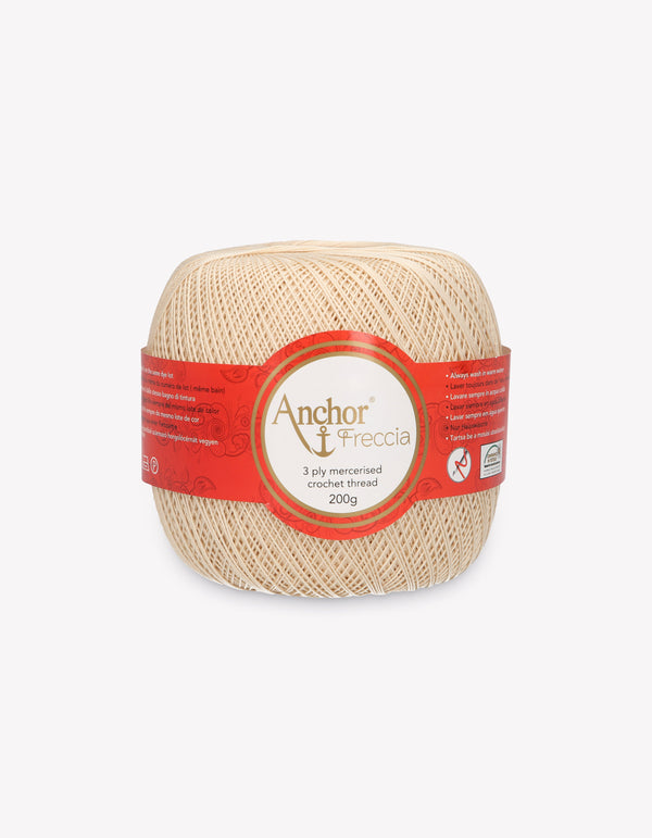 Anchor Freccia 16 Crochet Yarn 3ply 200g Ball - Beige (0387)