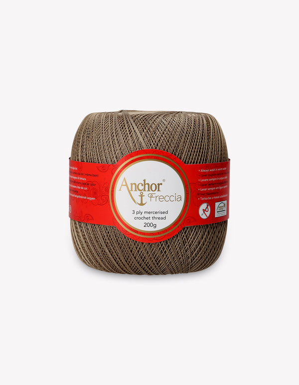 Anchor Freccia 20 Crochet Yarn 3ply 200g Ball - Brown (0392)