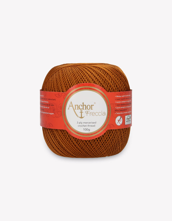 Anchor Freccia 12 Crochet Yarn 3ply 100g Ball - Bronze (0309)