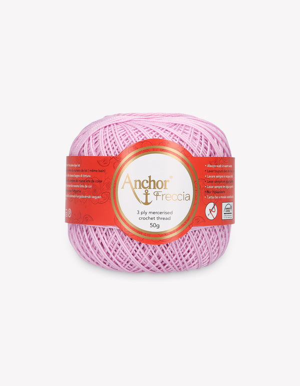 Anchor Freccia 6 Crochet Yarn 3ply 50g Ball - Pale Lilac (0103)