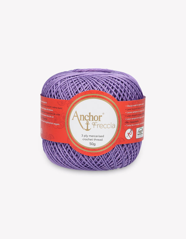 Anchor Freccia 6 Crochet Yarn 3ply 50g Ball - Lilac (0109)