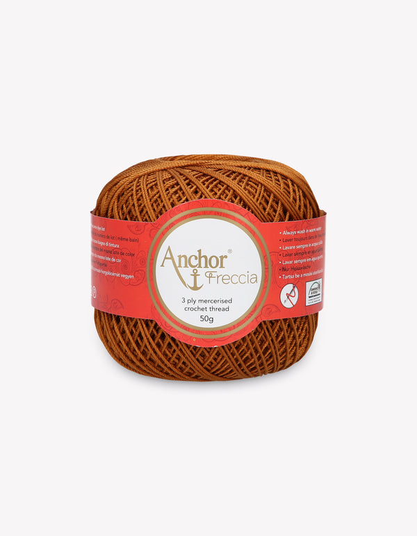 Anchor Freccia 6 Crochet Yarn 3ply 50g Ball - Copper (0309)