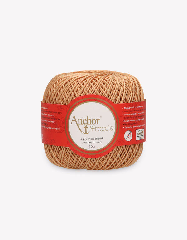 Anchor Freccia 6 Crochet Yarn 3ply 50g Ball - Beige Brown (0367)