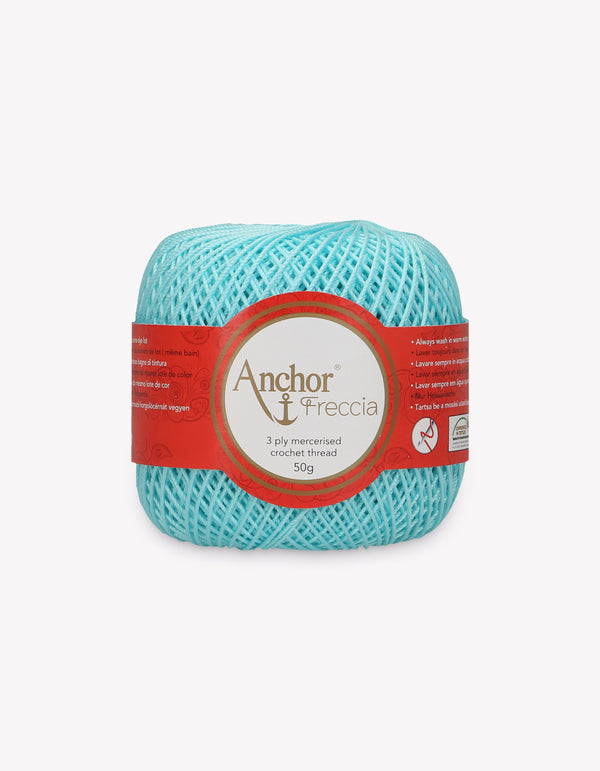 Anchor Freccia 6 Crochet Yarn 3ply 50g Ball - Turquoise (0432)
