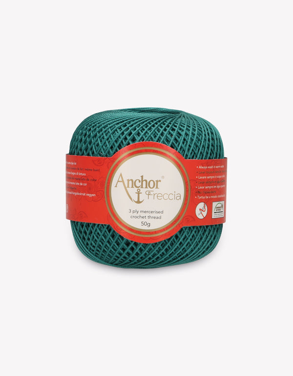 Anchor Freccia 6 Crochet Yarn 3ply 50g Ball - Petrol (0666)
