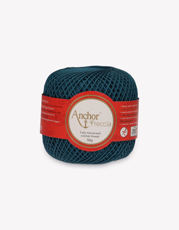 Anchor Freccia 6 Crochet Yarn 3ply 50g Ball - Deep Petrol (0671)