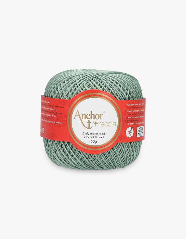Anchor Freccia 6 Crochet Yarn 3ply 50g Ball - Light Green (0875)