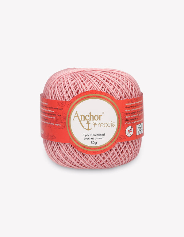 Anchor Freccia 6 Crochet Yarn 3ply 50g Ball - Pink (0968)