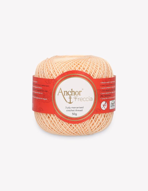 Anchor Freccia 6 Crochet Yarn 3ply 50g Ball - Peach (1010)