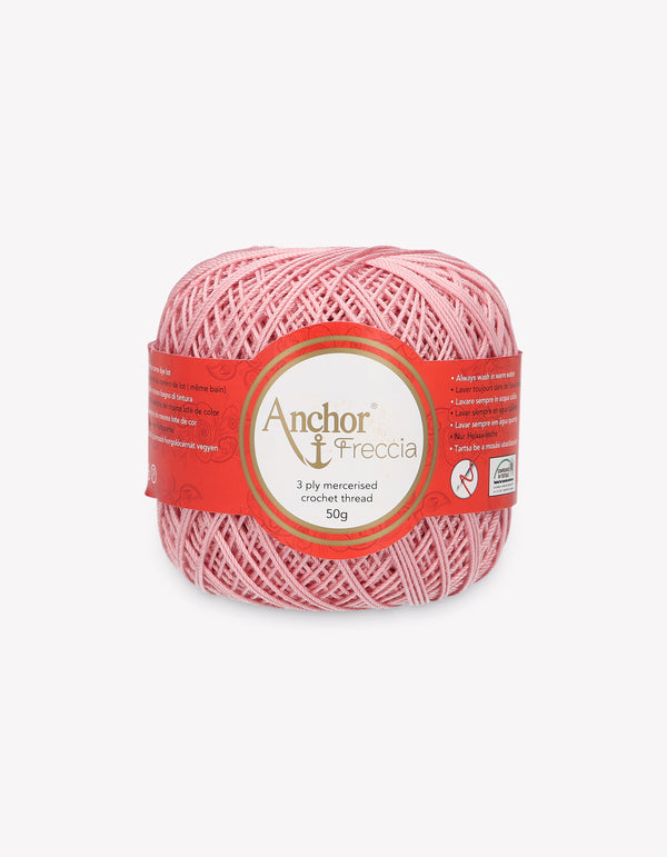 Anchor Freccia 6 Crochet Yarn 3ply 50g Ball - Pink (8316)