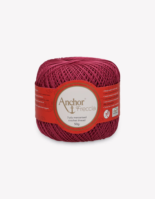 Anchor Freccia 12 Crochet Yarn 3ply 50g Ball - Fuchsia (0068)